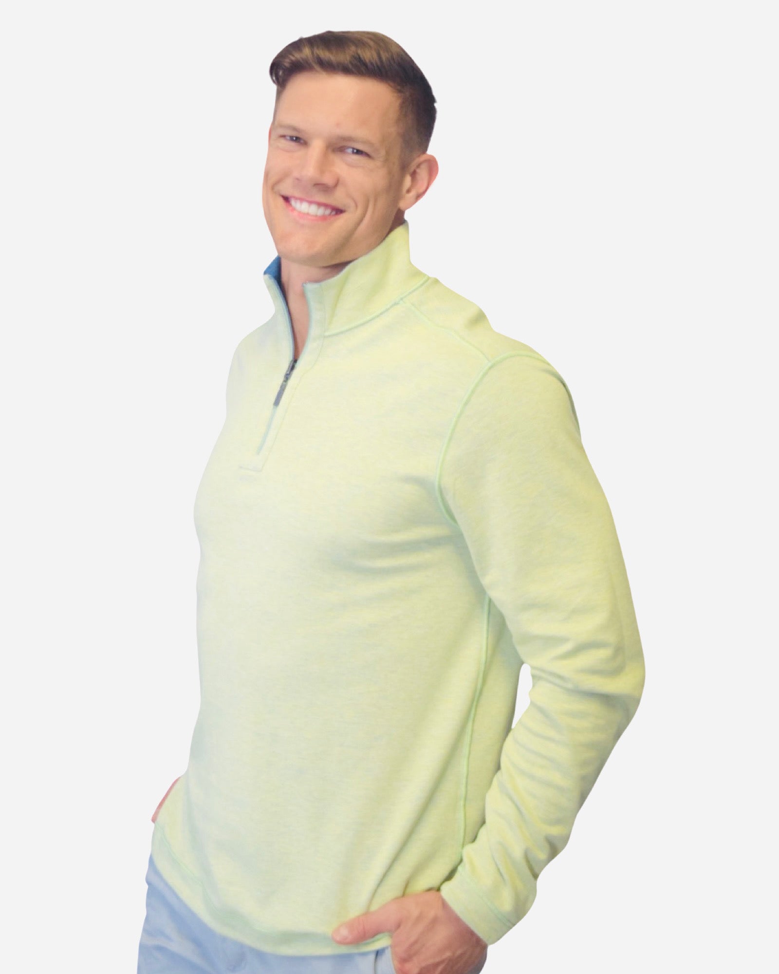 Two Faced Reversible ¼ Zip– NicobyMens