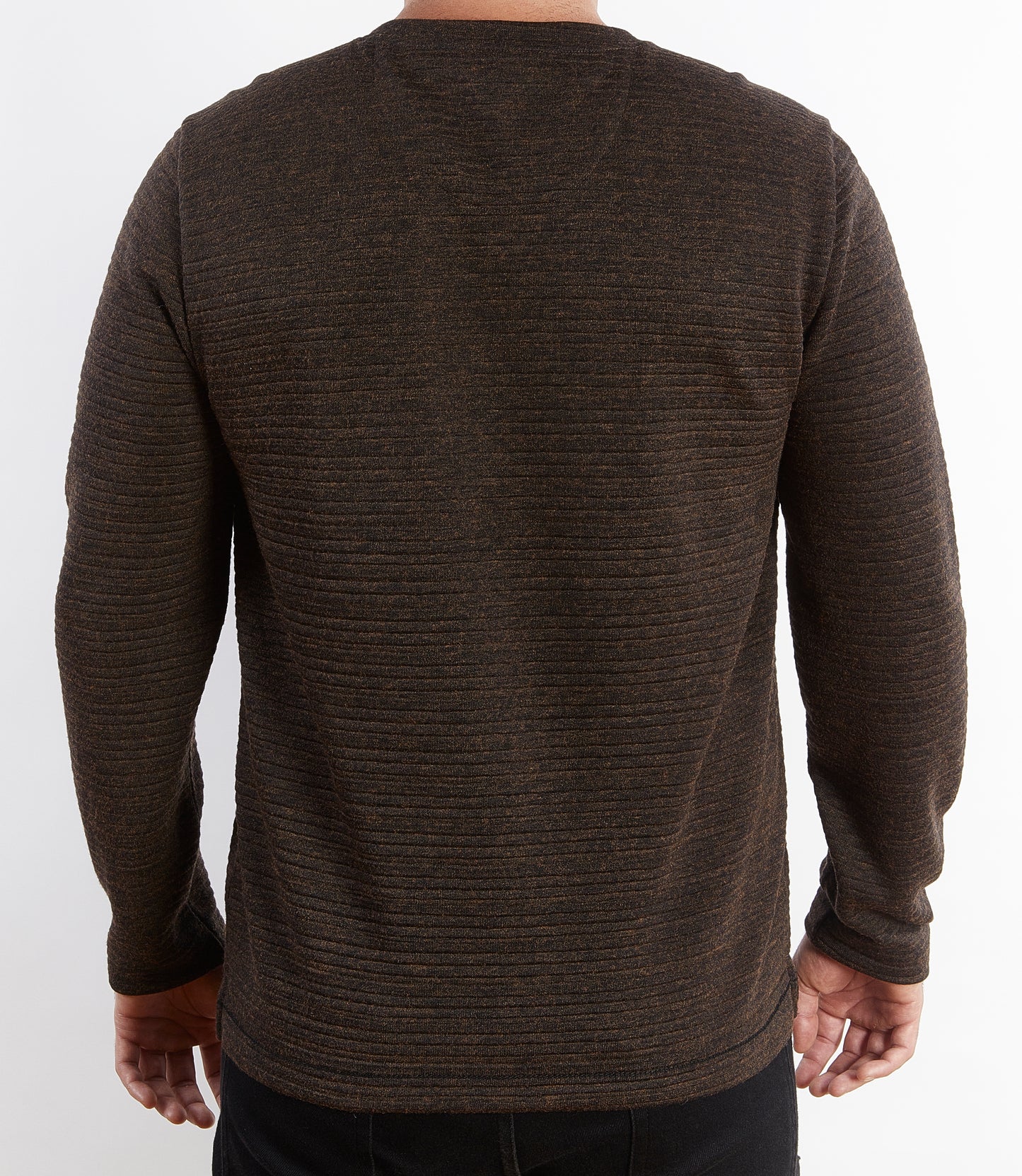 LUXE HEATHERED V NECK