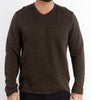 LUXE HEATHERED V NECK