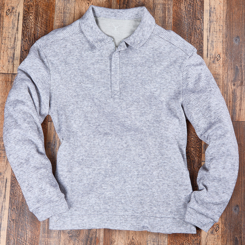 Melange Polo Covered Zip– NicobyMens