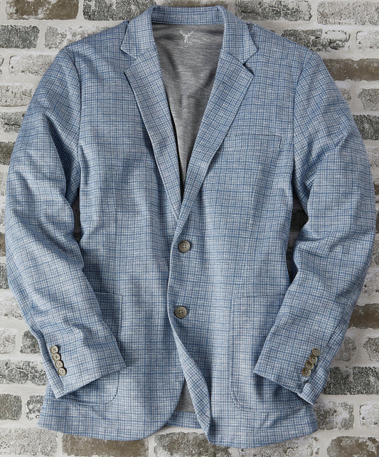 Knit Stretch Print Blazer