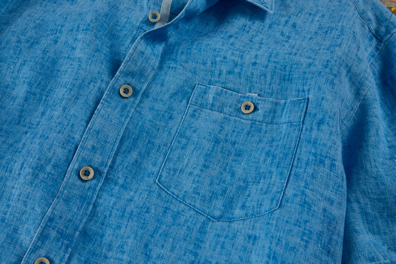 Pigment Washed Linen Shirt