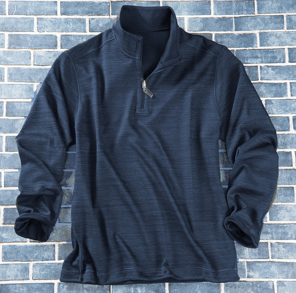 Men's Reversible Two-Tone Performance Quarter-Zip – Navy